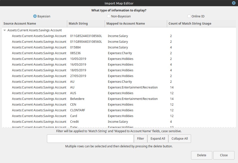 GnuCash Import Map Editor